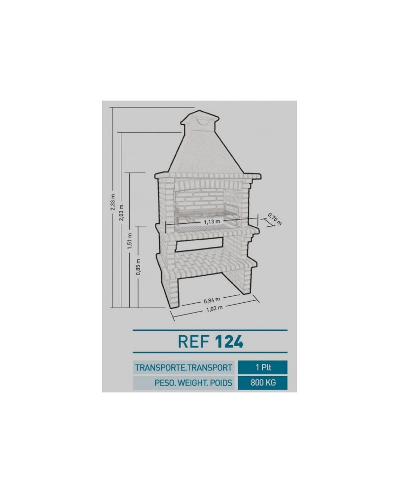 Barbacoa Ref 124 Barbacoas de obra