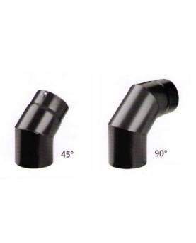 CODO ESMALTADO NEGRO DE 1,2mm.