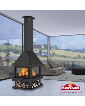 Chimenea HUELVA Bronpi Fireplaces