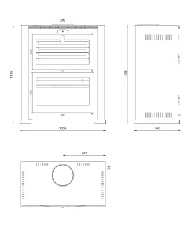 ESTUFA/FORN HL-200 Estufes FM