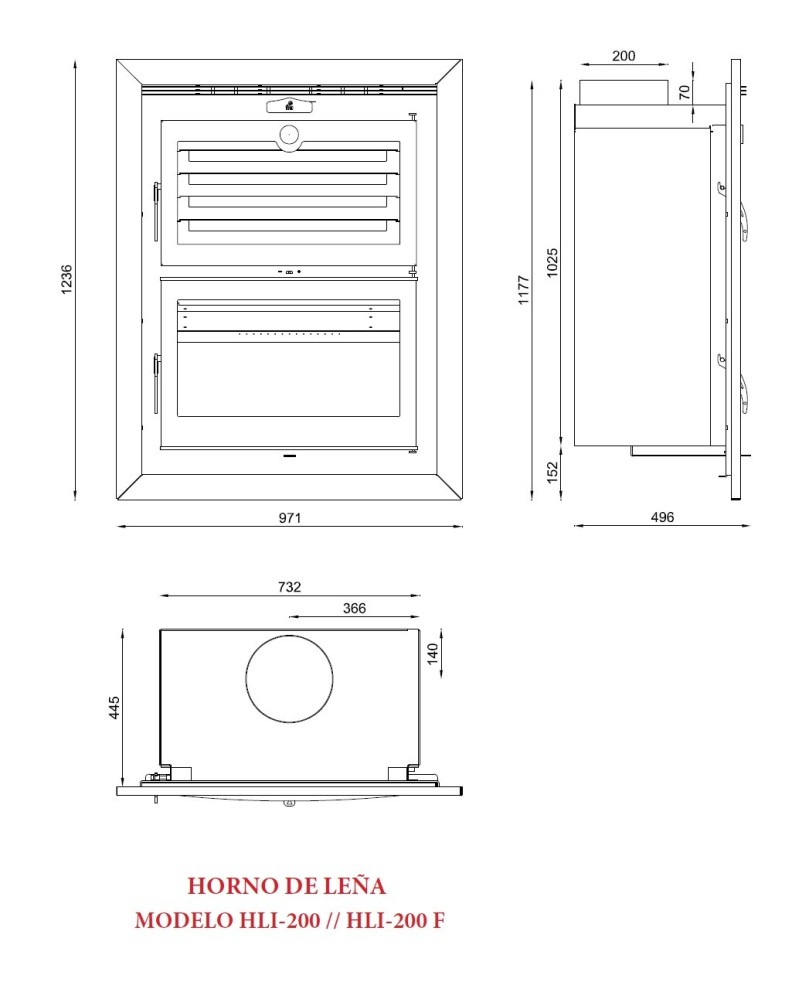 FORN HLI-200 Estufes FM