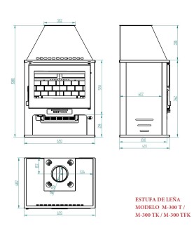 ESTUFA M-300 Estufes FM