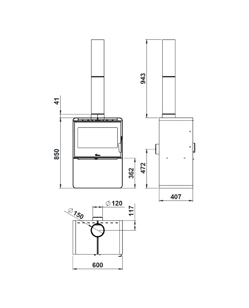 Estufa Atlantic 603 Estufas Lacunza