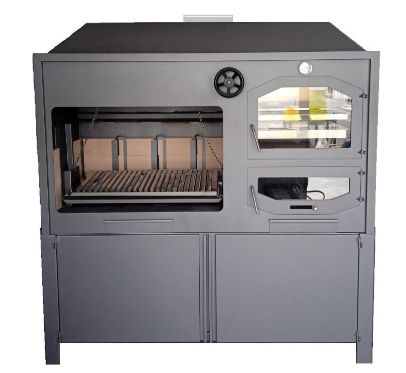 Barbecue with Argentine grill and base 170 Metal ovens and barbecue...